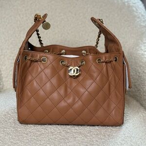Chanel Hobo 25 Brown Leather NEW | Authentic | Hard to Find